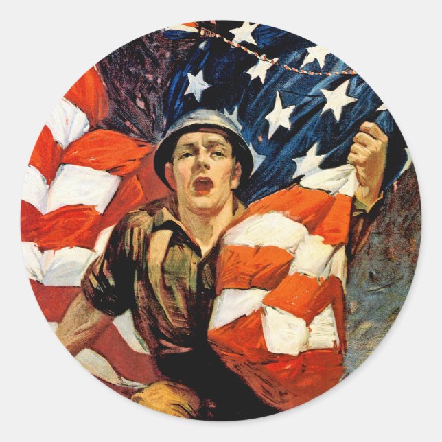 Over The Top For You Classic Round Sticker (Front)