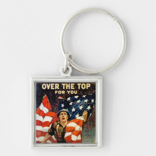 Over The Top For You Key Ring