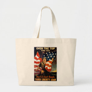 Over The Top For You Large Tote Bag
