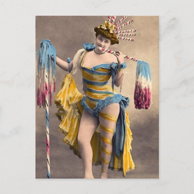 Over the Top Patriotic Postcard (Front)