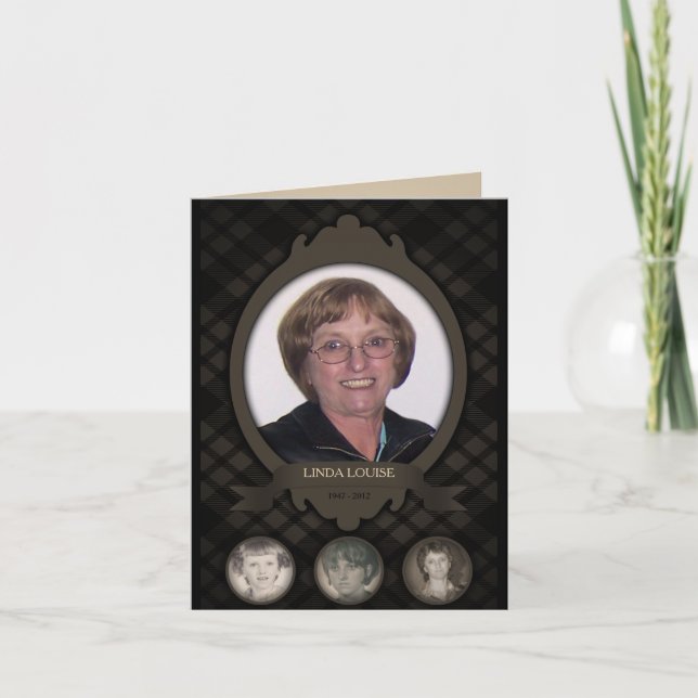 over the years photo memorial announcements (Front)