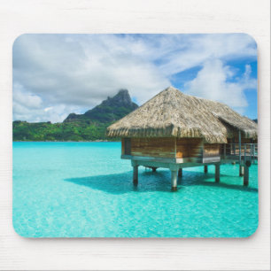 Over-water bungalow, Bora Bora mousepad