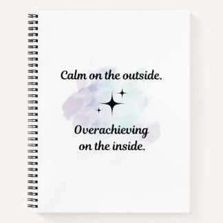 Overachiever's Spiral-Bound Hardcover Notebook
