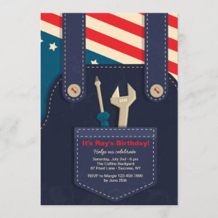Overalls Invitation