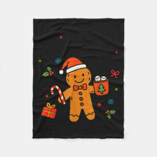 Overbaked & Over It Christmas Cookies Gingerbr Fleece Blanket