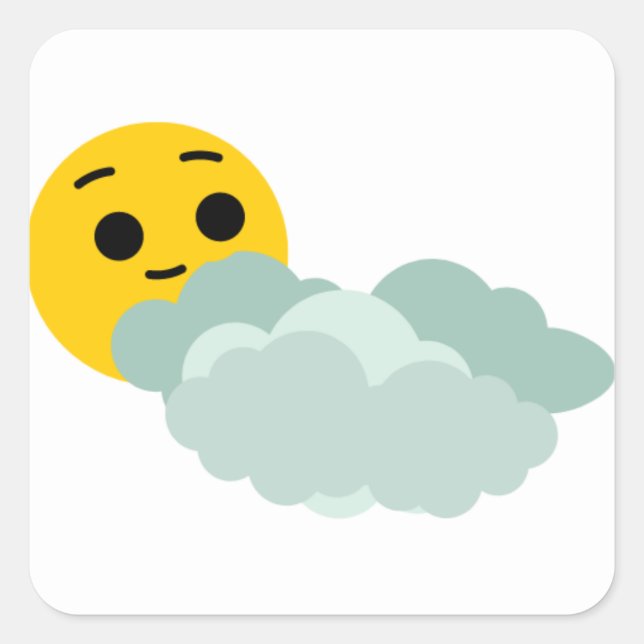 Overcast day Weather Tracker Sticker sheet (Front)