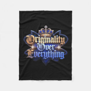 Overcome Your Weaknesses Sticker Fleece Blanket