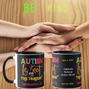 Overcoming Barriers Autism Awareness Mug
