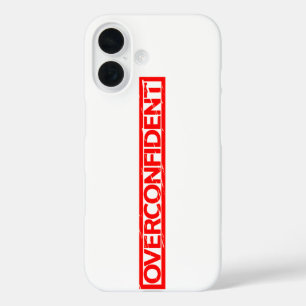 Overconfident Stamp iPhone 16 Case