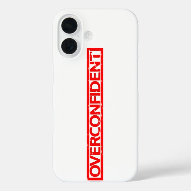 Overconfident Stamp Case-Mate iPhone Case (Back)