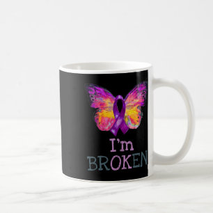 Overdose Awareness Butterfly Purple Ribbon I'm Bro Coffee Mug