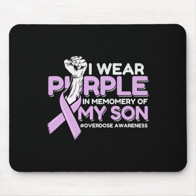 Overdose Awareness Candlelight Vigil Son Awareness Mouse Mat (Front)