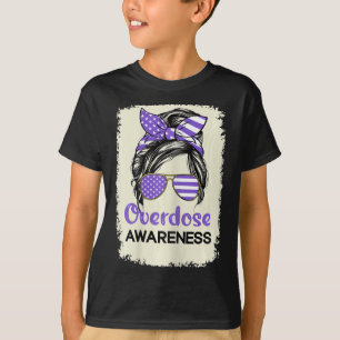 Overdose Awareness Day 2022 Purple Ribbon 1 T-Shirt