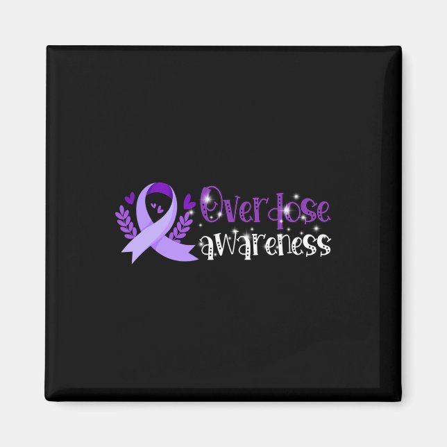 Overdose Awareness Day August In Memory For Men Wo Magnet (Front)