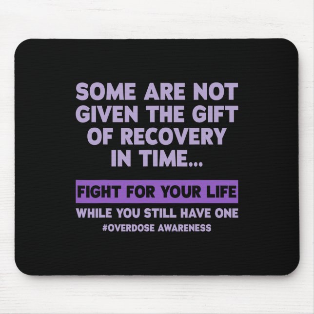 Overdose Awareness Day  Mouse Mat (Front)