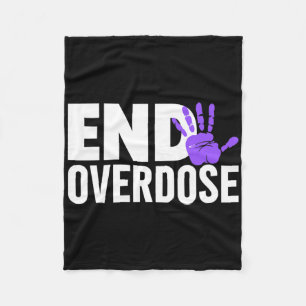 Overdose Awareness - End Overdose Awareness Fleece Blanket