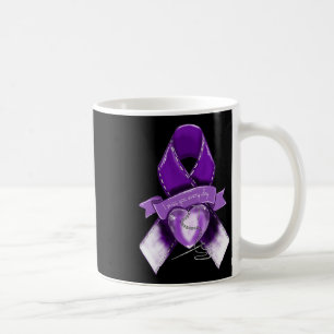 Overdose Awareness Graphic Purple Ribbon Coffee Mug