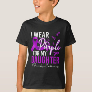 Overdose Awareness I Wear Purple For My Daughter 4 T-Shirt
