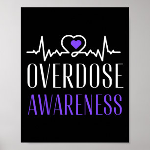 Overdose Awareness I Wear Purple For My Son For Ov Poster
