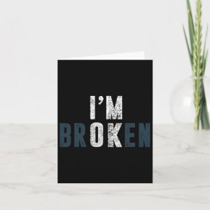 Overdose Awareness I'm Ok Broken Grief  Card