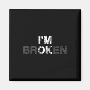 Overdose Awareness I'm Ok Broken Grief Gift Magnet