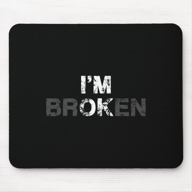 Overdose Awareness I'm OK Broken Grief Gift   Mouse Mat (Front)