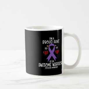 Overdose Awareness I'm Proud Aunt of Awesome Warri Coffee Mug