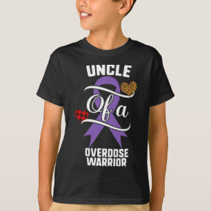 Overdose Awareness Leopard Buffalo Plaid Family Gi T-Shirt