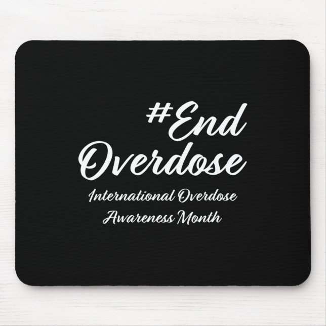 Overdose Awareness Month Mouse Mat (Front)