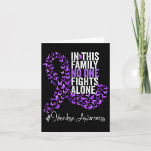 Overdose Awareness Month Purple Ribbon  Card