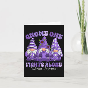 Overdose Awareness Month Purple Ribbon Gnomies 1 Card