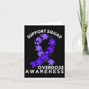 Overdose Awareness Month Support Purple Squad Card