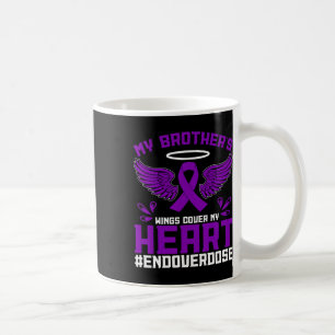 Overdose Awareness My Brother's Wings Cover My Hea Coffee Mug