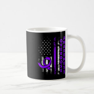 Overdose Awareness Purple Ribbon Drug Addiction 16 Coffee Mug
