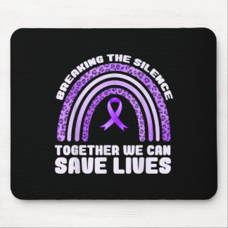 Overdose Awareness Purple Ribbon Drug Addiction 27 Mouse Mat