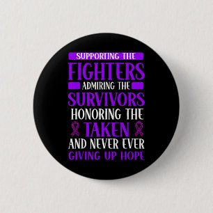 Overdose Awareness Purple Ribbon Drug Addiction 2 6 Cm Round Badge