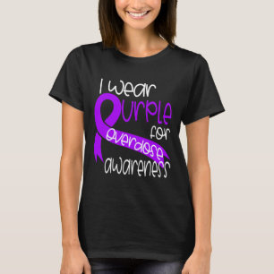 Overdose Awareness Purple Ribbon Drug Addiction 2 T-Shirt