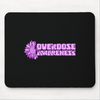 Overdose Awareness Purple Ribbon Drug Addiction 32 Mouse Mat
