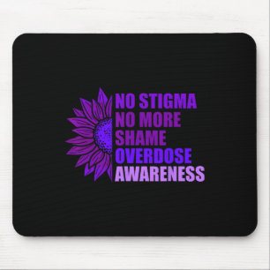 Overdose Awareness Purple Ribbon Drug Addiction 3 Mouse Mat