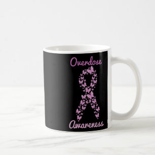 Overdose Awareness Purple Ribbon Drug Addiction Bu Coffee Mug