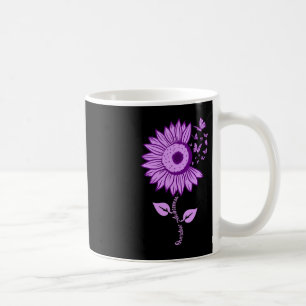 Overdose Awareness  Purple Ribbon Drug Addiction N Coffee Mug