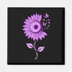 Overdose Awareness Purple Ribbon Drug Addiction N Magnet