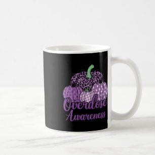 Overdose Awareness Purple Ribbon Drug Addiction Pu Coffee Mug
