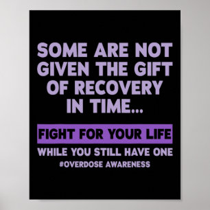 Overdose Awareness Recovery Poster