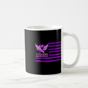 Overdose Awareness Ribbon Flag Coffee Mug