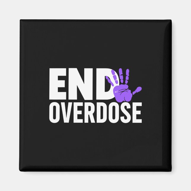 Overdose Awareness Shirt - End Overdose Awareness  Magnet (Front)