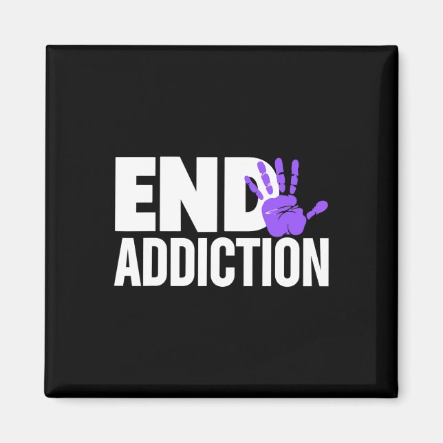 Overdose Awareness Shirt - Overdose Awareness End  Magnet (Front)