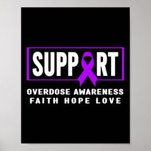 Overdose Awareness  - Support Overdose Awareness  Poster