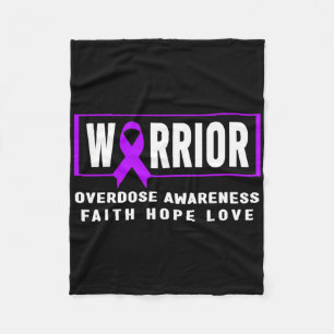 Overdose Awareness - Warrior Fleece Blanket