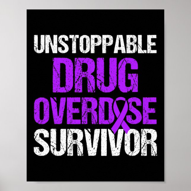 Overdose Awareness Warrior Survivor 14  Poster (Front)